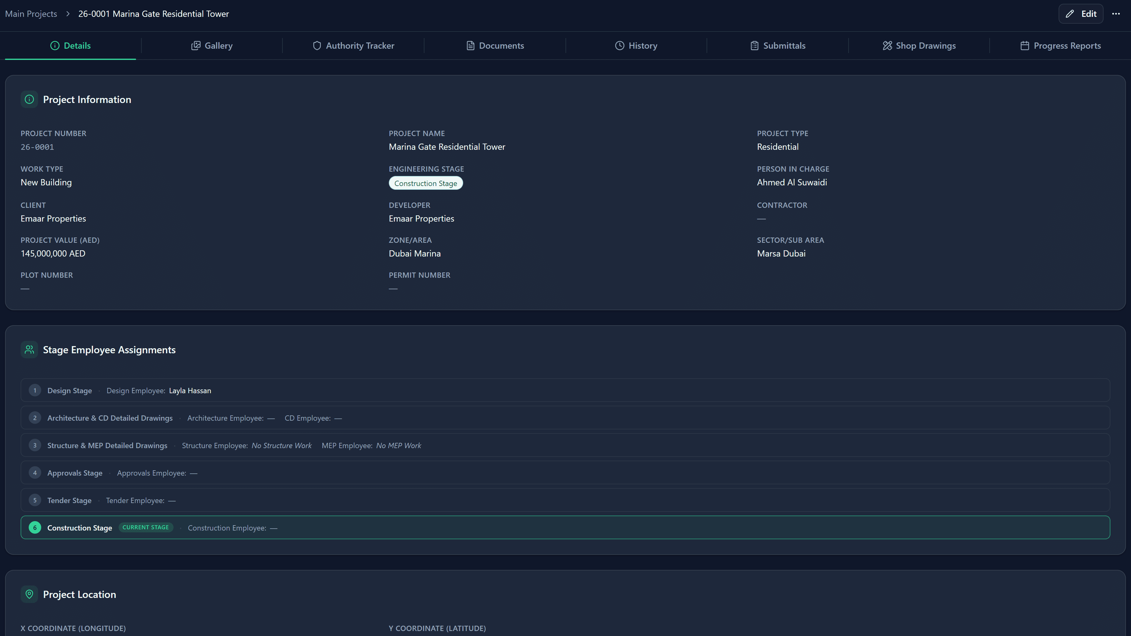 Dashboard screenshot 2